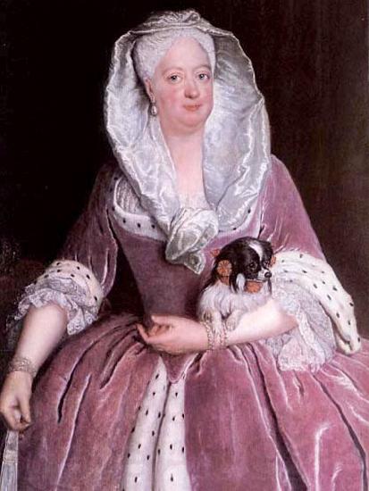 antoine pesne Portrait of Sophie Dorothea von Preuben France oil painting art